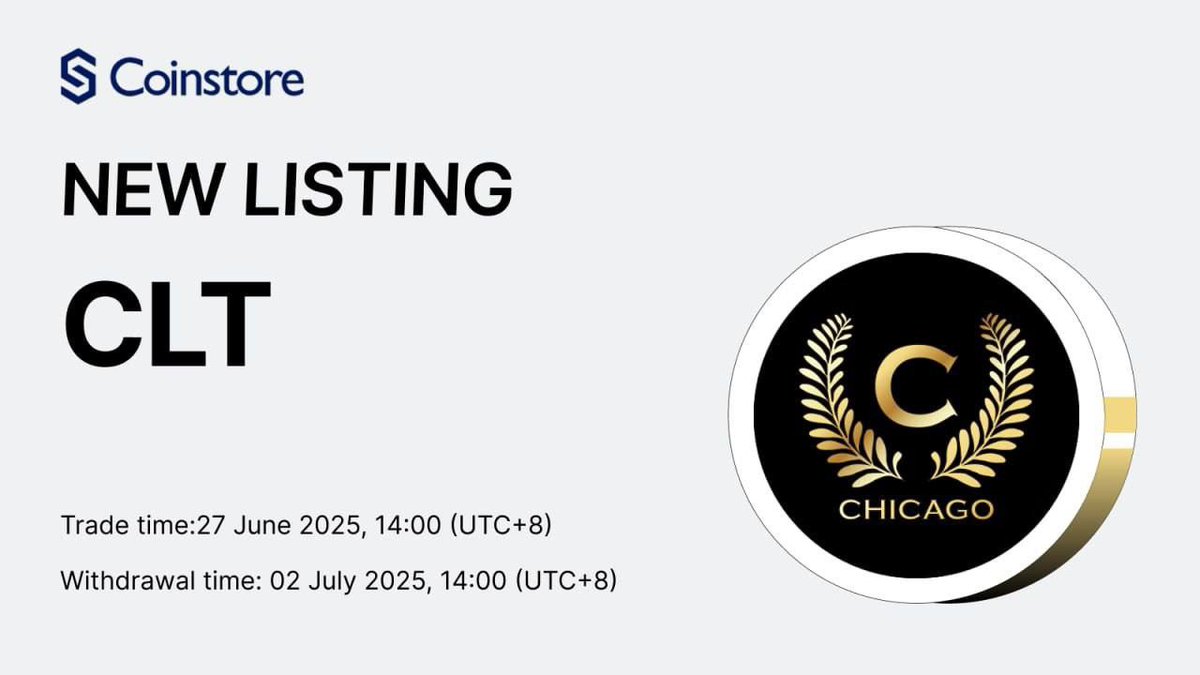 CLT launches on Coinstore! Tokenize your gaming passion — manage teams, support streamers, and shape esports. The CLT ecosystem empowers fans and fosters real-time engagement.

Join 👇
h5.coinstore.vip/h5/signup?invi…

#Coinstore #CLT #EsportsRevolution #NewListing