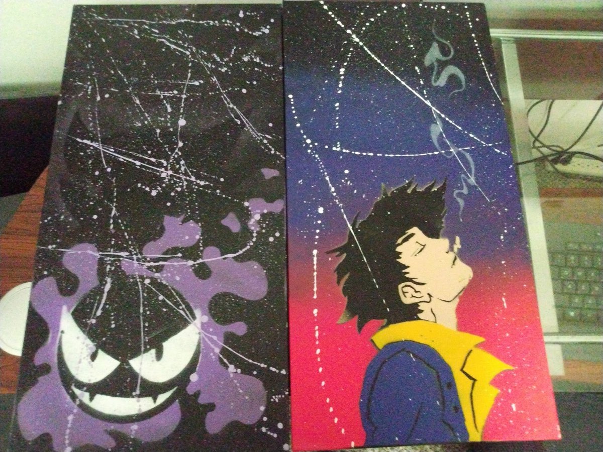 RonTheTryhard (@ronthetryhard) on Twitter photo Got a couple of sick paintings from CEO courtesy of <a href="/genkigoth/">GenkiGoth Studios -it's spraypaint #blm</a> . They're set to reveal more with a blacklight, and I've ordered one and will def have to post more pics once that's here because this pic only shows half the art. Got a couple of sick paintings from CEO courtesy of <a href="/genkigoth/">GenkiGoth Studios -it's spraypaint #blm</a> . They're set to reveal more with a blacklight, and I've ordered one and will def have to post more pics once that's here because this pic only shows half the art.
