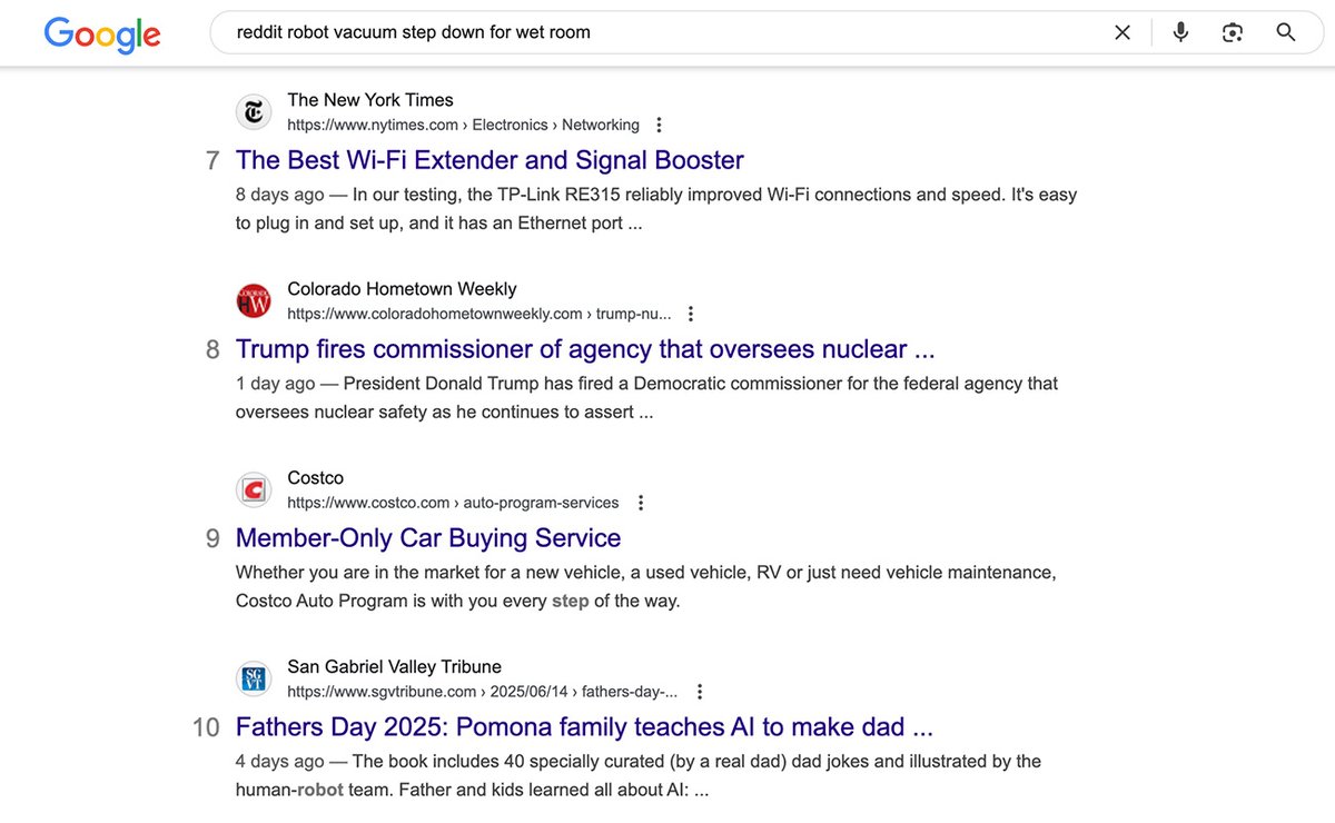 Finally broke Google with a search query.