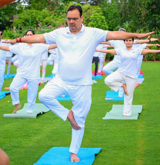 योग दिवस की तैयारियाँ…