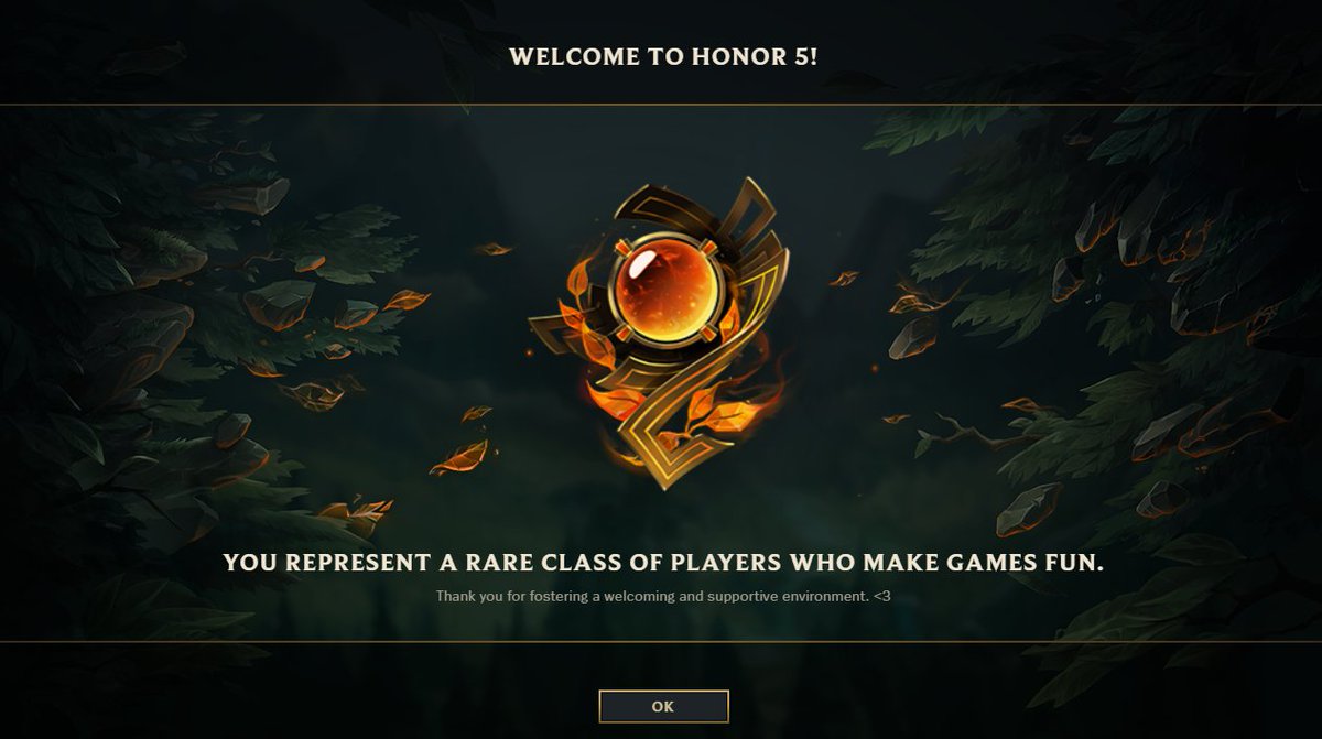 Como carajo? si yo soy honor 5 algo está mal en el sistema