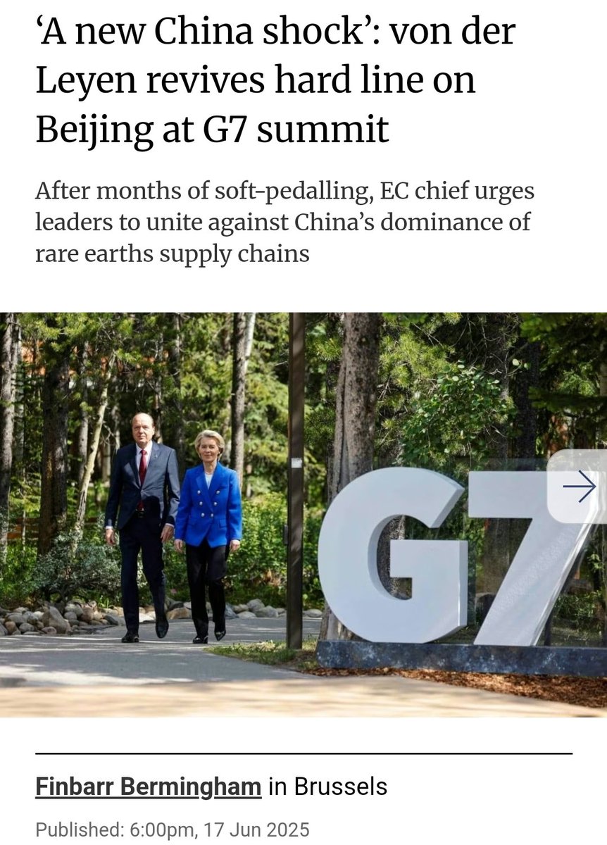 Pendant que l'Occident entre dans une folie obsessionnelle de bombardements tous azimuts, l'Asie centrale s'accorde avec la #Chine sur un modèle de coopération pacifique basé sur le respect et le développement mutuellement bénéfique. L'UE, en la personne d'Ursula vdLeyen, reprend