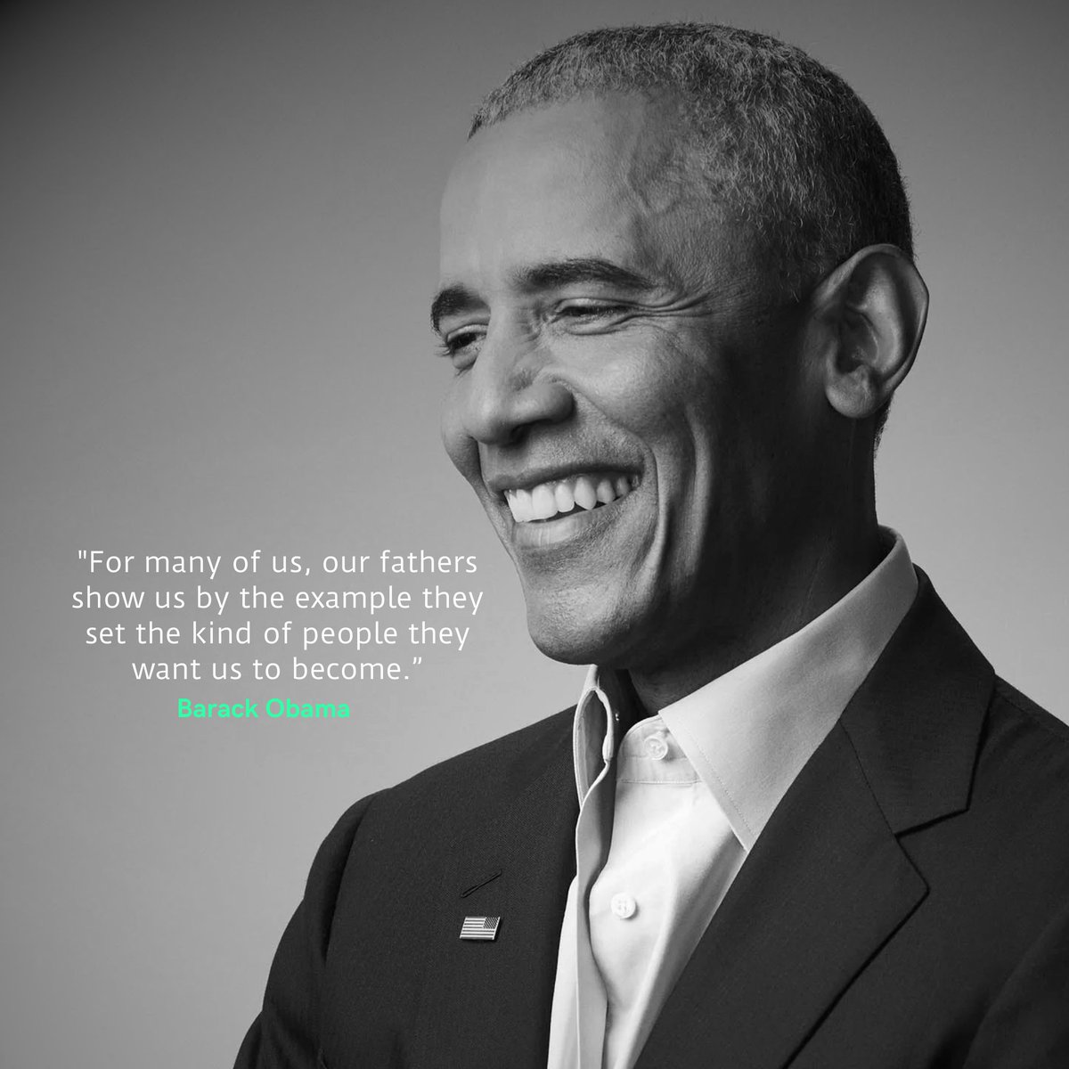 “For many of us, our fathers show us by the example they set the kind of people they want us to become.” -- Barack Obama

HAPPY FATHER'S DAY, EVERYONE