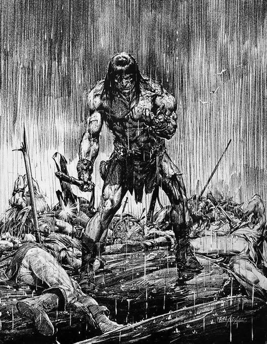 "Conan"
Art by Neal Adams.