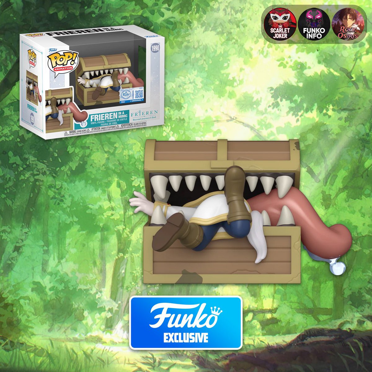 FunkoPOPsNews's tweet photo. First look! Yum ~ Funko Shop exclusive Frieren in Mimic POP! Coming later this year to the link below ~ thanks @funkoinfo_ 
   Linky ~ https://t.co/aPeWVRqXcP
#Ad #Frieren #Mimic #FPN #FunkoPOPNews #Funko #FunkoPOP https://t.co/eidwfrxZj9