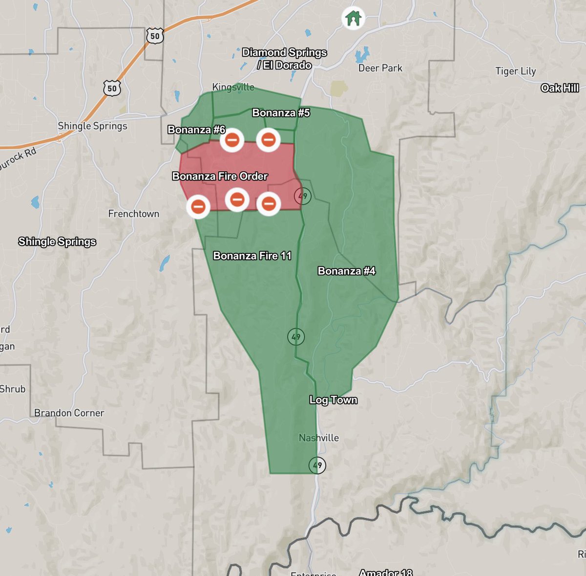 Evacuation Order Zones have been greatly decreased and Evacuation Warning  Zones have been removed. If your address is in a green zone you are able to return home.  Please go to perimetermap.com for further information.