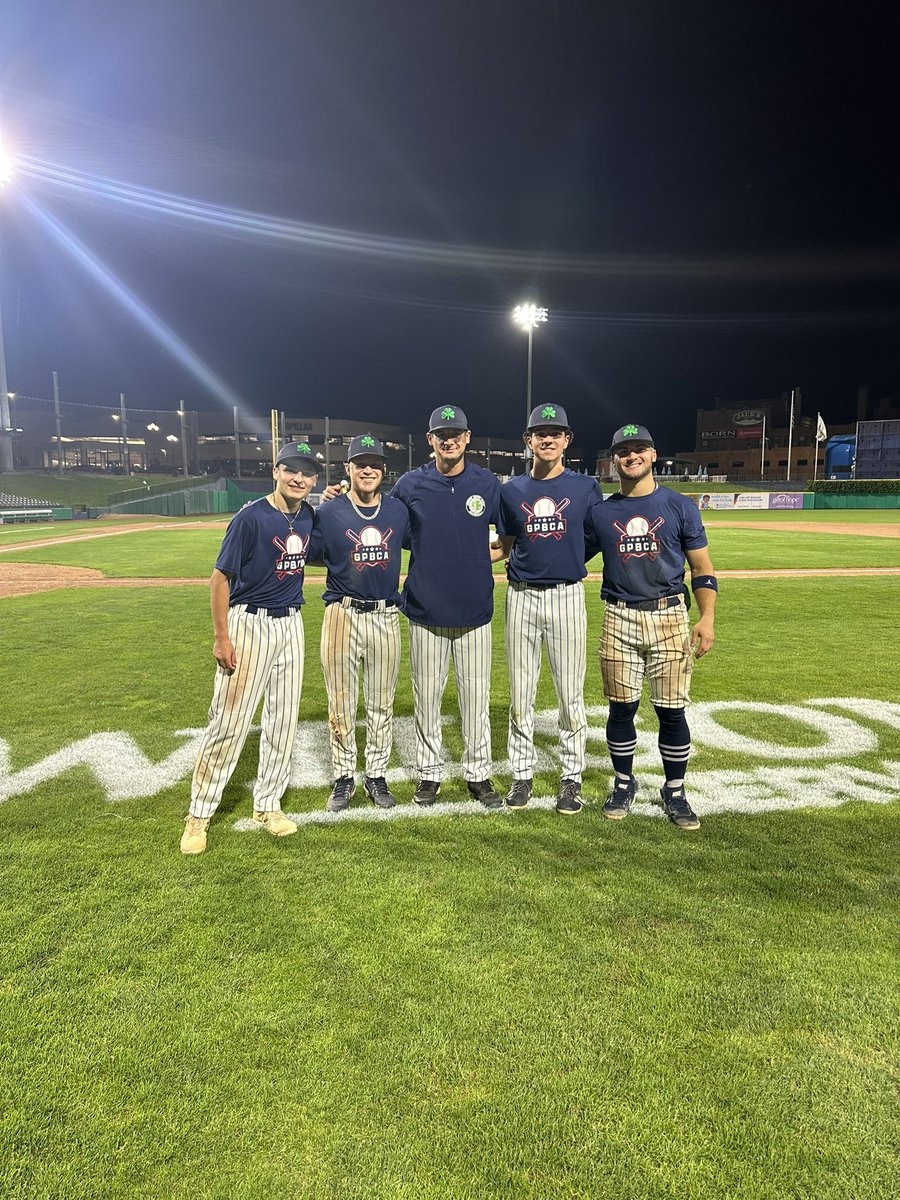 Congratulations to these 4 on a great night of baseball at the GPBCA All Star Game. Each guy contributed and put out a solid fight. Thank you to Coach Lowry for all he has done over the past 3 years, he will be greatly missed. Roll Irish!☘️