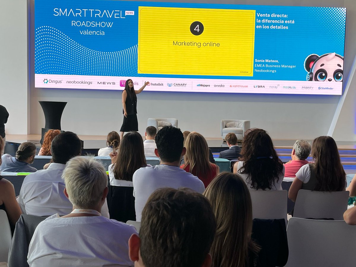 🔐 "Queremos habitaciones llenas… y cobradas".
Sonia Mateos (<a href="/neobookings/">neobookings</a> ) desmonta los errores más comunes en la venta directa hotelera: reservas manuales, cobros sin validar, OTAs que se llevan demasiado.
👉 Crónica completa: smarttravel.news/el-coste-de-no…