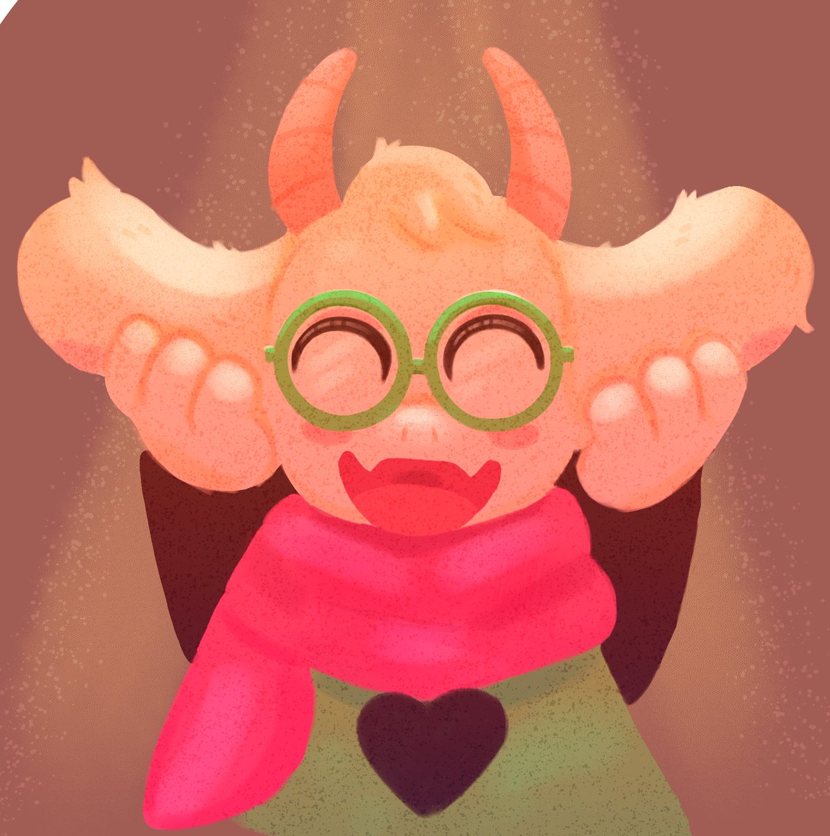 Se1tDraws's tweet image. A happy Ralsei! #deltarune