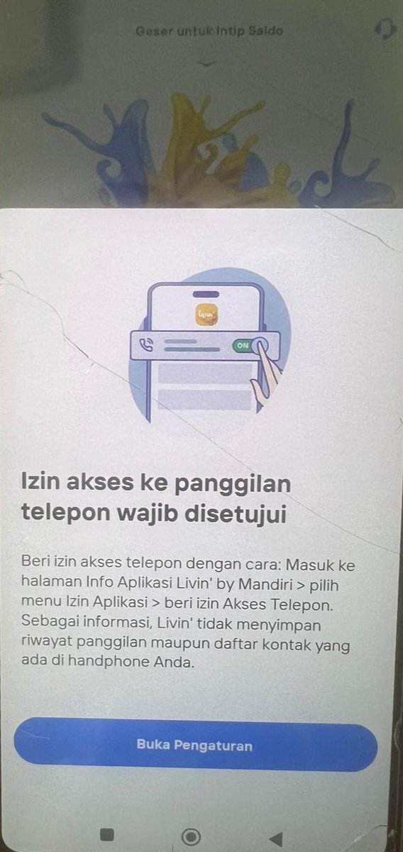 kenapa aplikasi livin <a href="/bankmandiri/">bank mandiri</a> meminta akses panggilan telpon wajib disetujui nasabah? apa jaminannya kalian tidak mengambil data kontak telpon yg ada dalam data telpon?