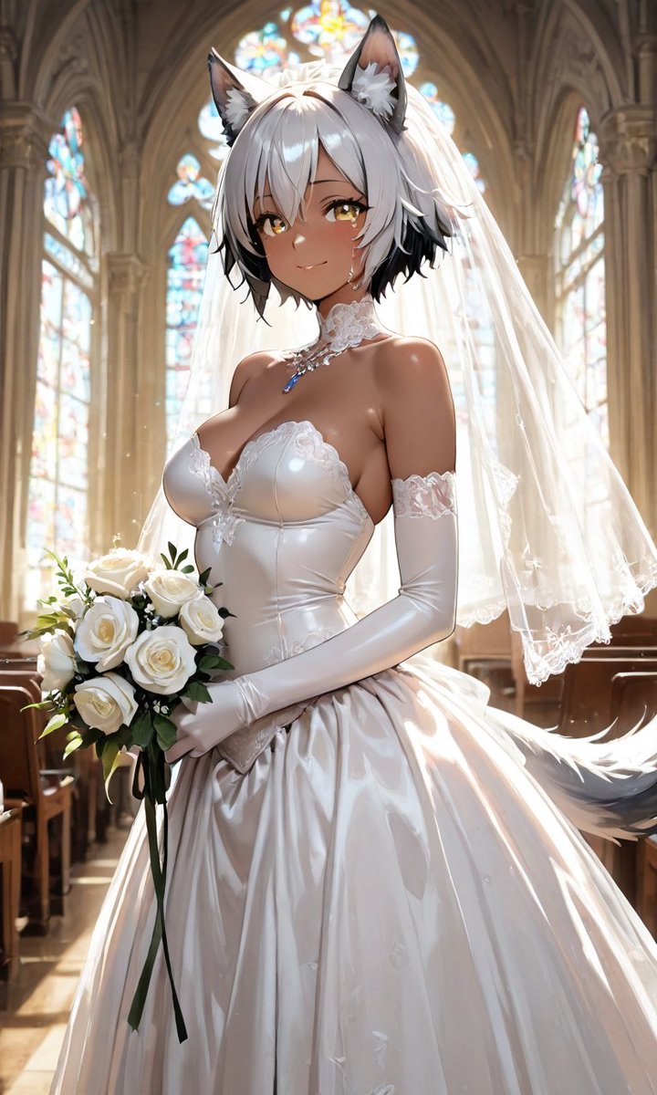 RuiAIart's tweet image. #毎日ウェディングドレスをはるいいね無くなるまでやる
ごきげんよう( ´ ▽ ` )ﾉ
今日ものんびりよろしくお願いします✨️
 #ルーチェ 「暑いから水分補給忘れずにね💕」
#AIart 
 #オネェの娘
 #AIイラスト好きさんと繋がりたい
 #AIイラスト術師さんと繋がりたい