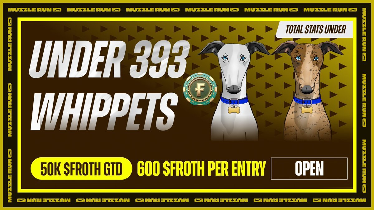 0xUsurper's tweet image. 𝐃𝐨𝐛𝐫𝐲𝐧𝐲𝐚 𝐍𝐢𝐤𝐢𝐭𝐢𝐜𝐡 placing 1st his first time during Under 393 Whippets juiced race.   

Brought home 22150 FROTH ($44.69)      

#WhippetRacing #Racing #CryptoGaming #Web3Gaming $FROTH $POL $USDT @muzzle_run