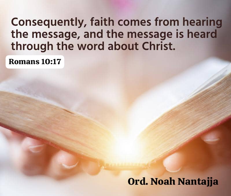 Omub Noah Nantajja (@princenoahnanta) on Twitter photo *18-06-2025, Wednesday Devotional Moment from ST James Luwafu COU.*
*Romans 10:17 "So Faith comes from hearing, and hearing through the word of Christ."*
*"Kale okukkiriza kuva mw'ekyo ekiwuliddwa, n'ekiwuliddwa kiva mu kubuulira Kristo."*
<a href="/ChurchofUganda_/">Church of Uganda</a> <a href="/Online_COU/">Online Church of Uganda</a> *18-06-2025, Wednesday Devotional Moment from ST James Luwafu COU.*
*Romans 10:17 "So Faith comes from hearing, and hearing through the word of Christ."*
*"Kale okukkiriza kuva mw'ekyo ekiwuliddwa, n'ekiwuliddwa kiva mu kubuulira Kristo."*
<a href="/ChurchofUganda_/">Church of Uganda</a> <a href="/Online_COU/">Online Church of Uganda</a>