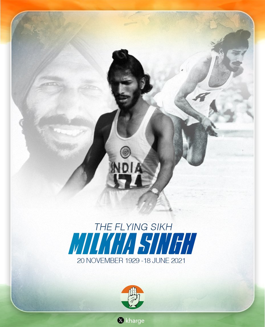 Remembering the contribution of legendary sports icon, Milkha Singh on his death anniversary. 

"The Flying Sikh" earned numerous accolades for India, captivating and inspiring countless generations through his unbridled resilience and sheer determination.