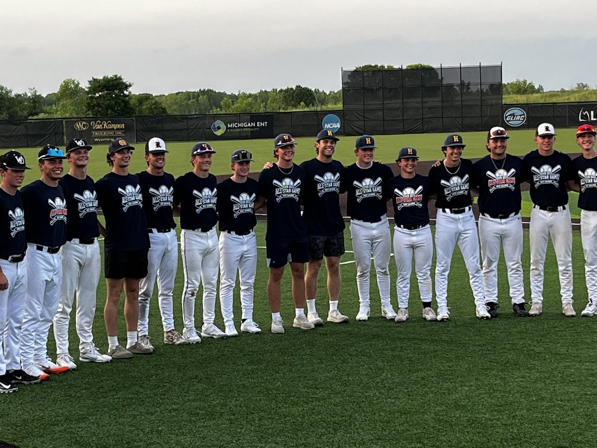 One last time on the field with our All-Conference⚾️Panthers and other OK RED All-Stars at DU ￼in the last ever John Bos All-Star game. WO ⚾️ represented well with Chase Gerlach going 2-3, Connor Knapp 1-3 with a triple &amp; two loud outs and Collin Roelofs with 2 innings pitched.