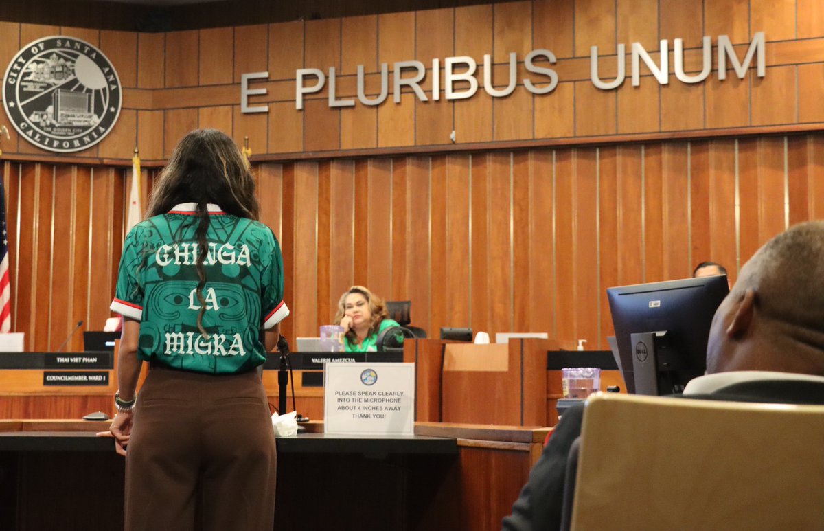 Pic from tonight’s Santa Ana City Council meeting.