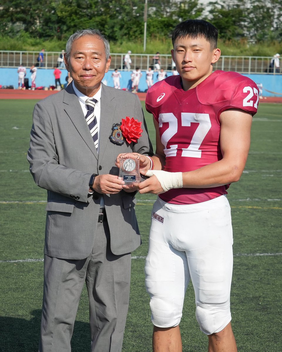 🏆 神戸ボウル表彰 MVP エレコム神戸：田名部 怜央 MIP 立命館大学