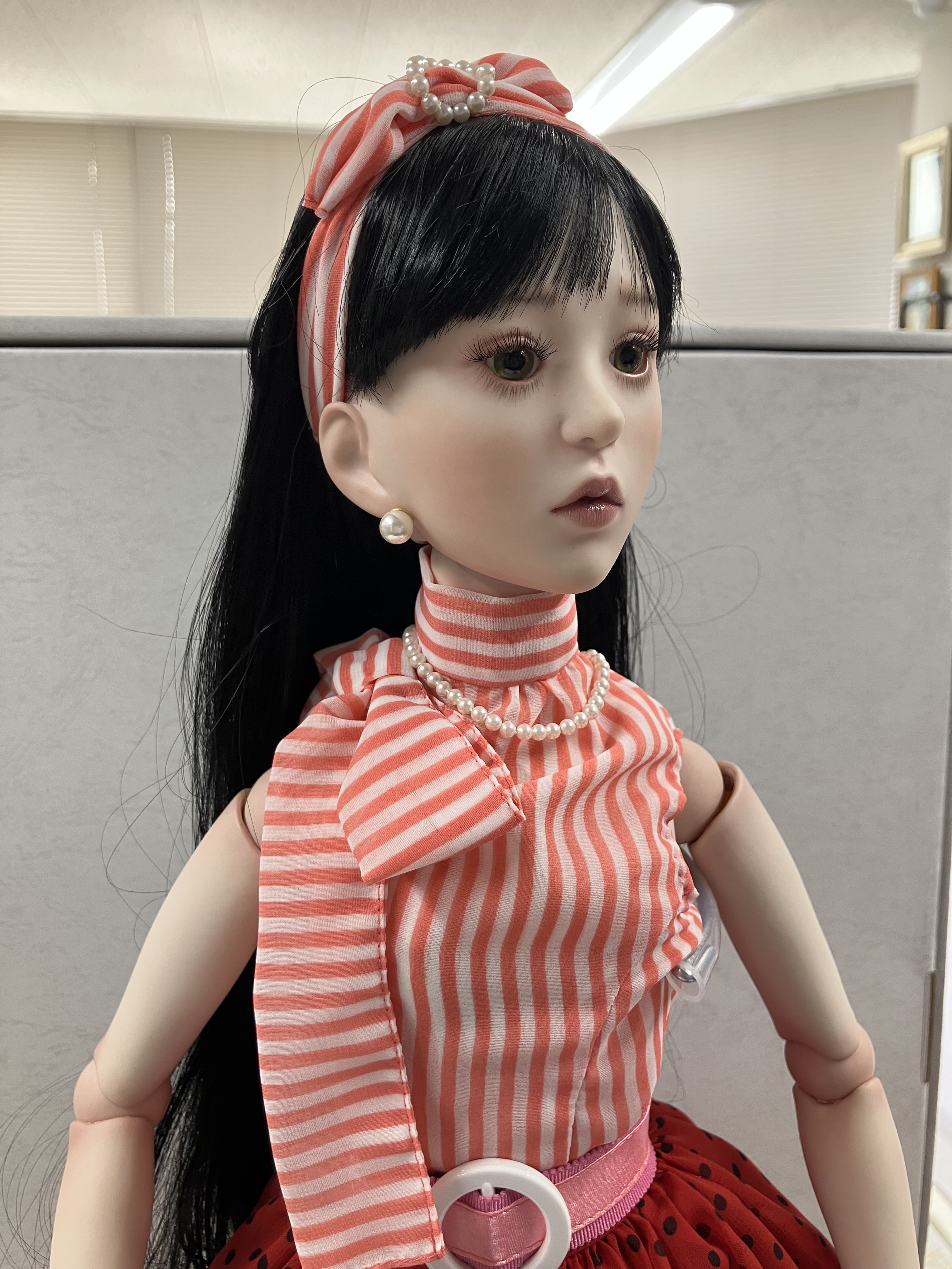 煌めく水の瞳の子 アートドール ハンドメイドドール 人形