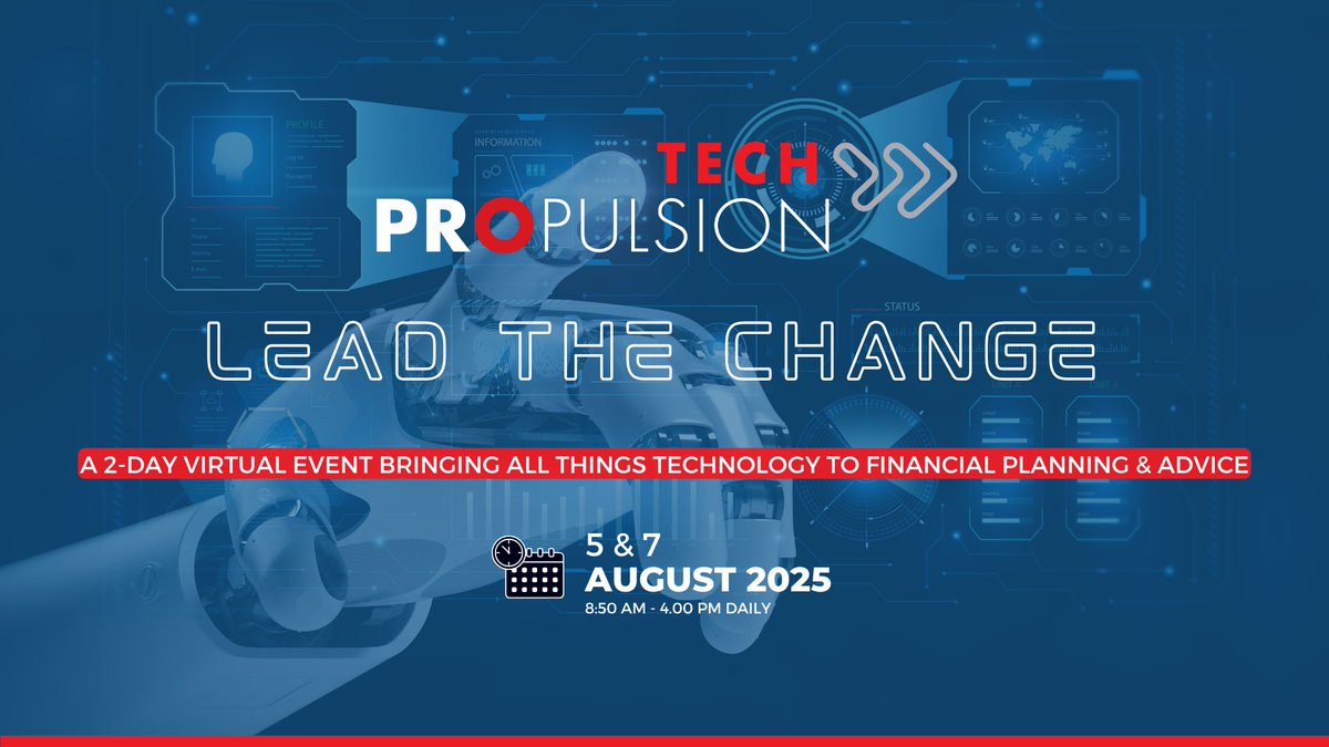 Blue Chip Journal (@bluechipjournal) on Twitter photo Attend the only event in South Africa dedicated to exploring how technology is changing financial advice and planning.
<a href="/PROpulsionLive/">PROpulsion</a> is hosting a 2-day virtual event: PROpulsion Tech 2025- Lead the Change
bluechipdigital.co.za/featured/propu…
#financialplanning #technologyinfinance Attend the only event in South Africa dedicated to exploring how technology is changing financial advice and planning.
<a href="/PROpulsionLive/">PROpulsion</a> is hosting a 2-day virtual event: PROpulsion Tech 2025- Lead the Change
bluechipdigital.co.za/featured/propu…
#financialplanning #technologyinfinance