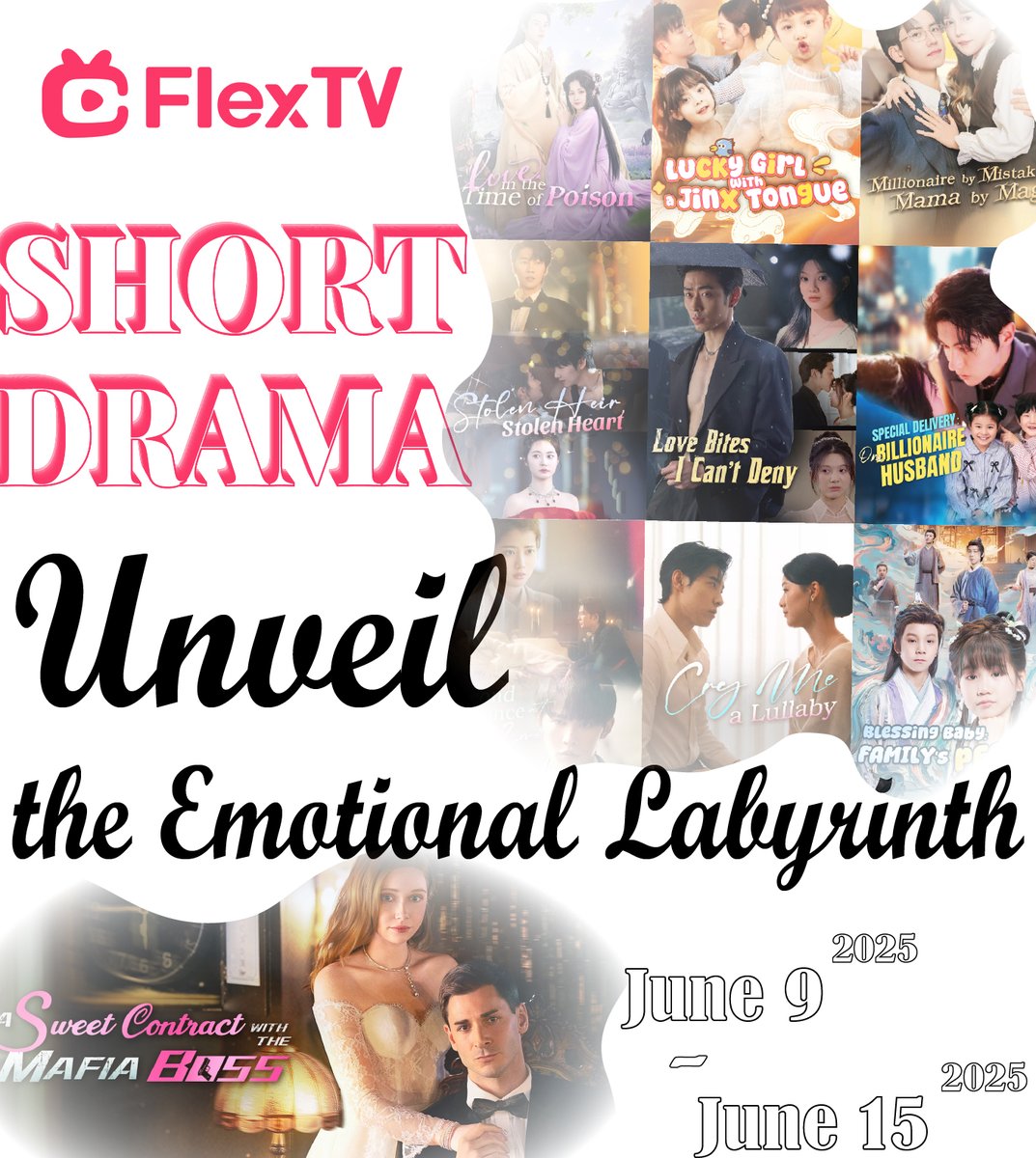FlexTV Weekly Viewing Guide (June 9–15): 10 New Series Unveil Emotional Labyrinth; Mafia Romance Original Draws Major Buzz

From June 9 to 15, 2025, Mega Matrix Inc. (NYSE American: MPU) premiered ten new English short dramas on its global streaming platform FlexTV.

Leading the