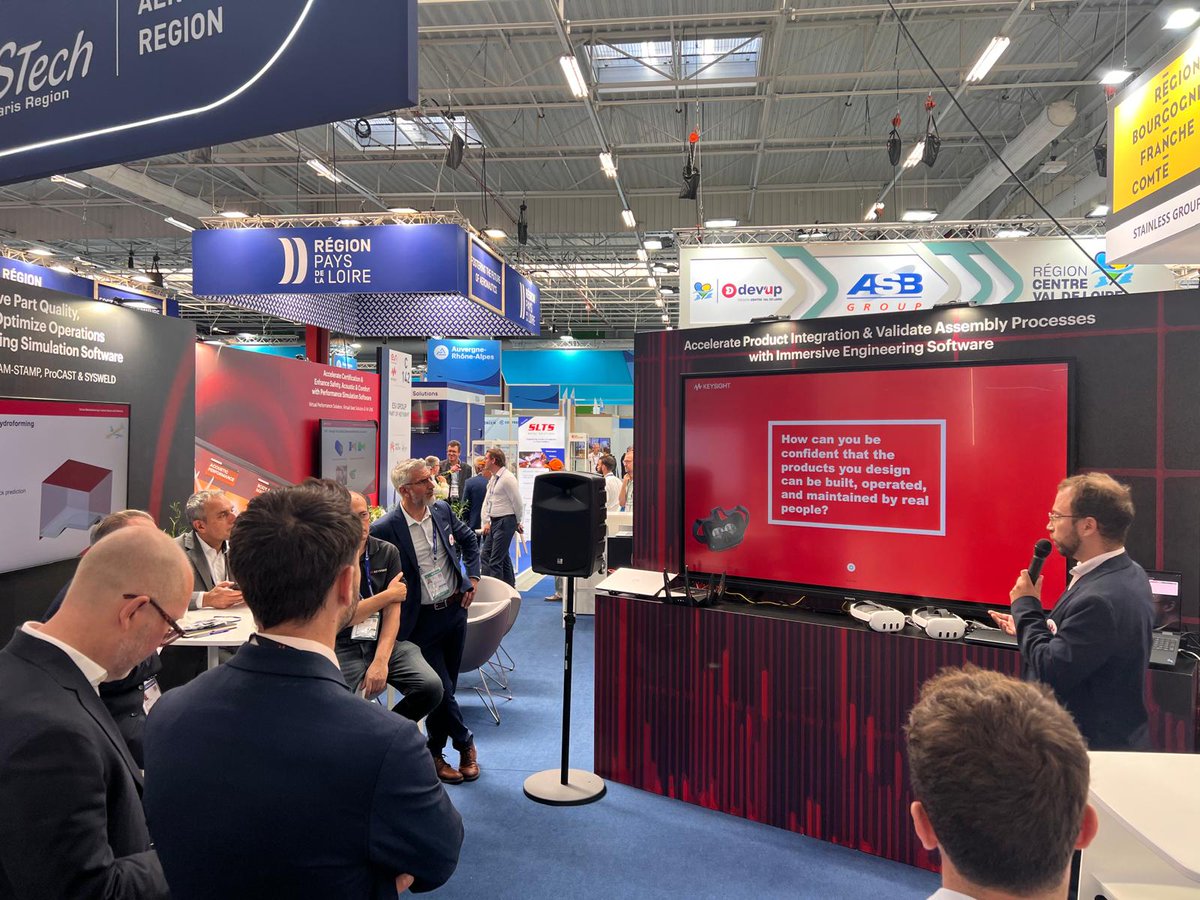 KeysightCAE's tweet photo. ๐
Day 3 at #ParisAirShow2025 @salondubourget
๐ด Live: Hall 4 | Booth C142 (Pรดle ASTech Paris Region)
Today:
๐ 11:30 | #ICIDO
๐ 16:30 | #VaOne
๐ https://t.co/YOG6FaZAtb
See #VirtualPrototyping solve real #aerospace challenges. Letโs connect! โ๏ธ https://t.co/lcaFtP9876