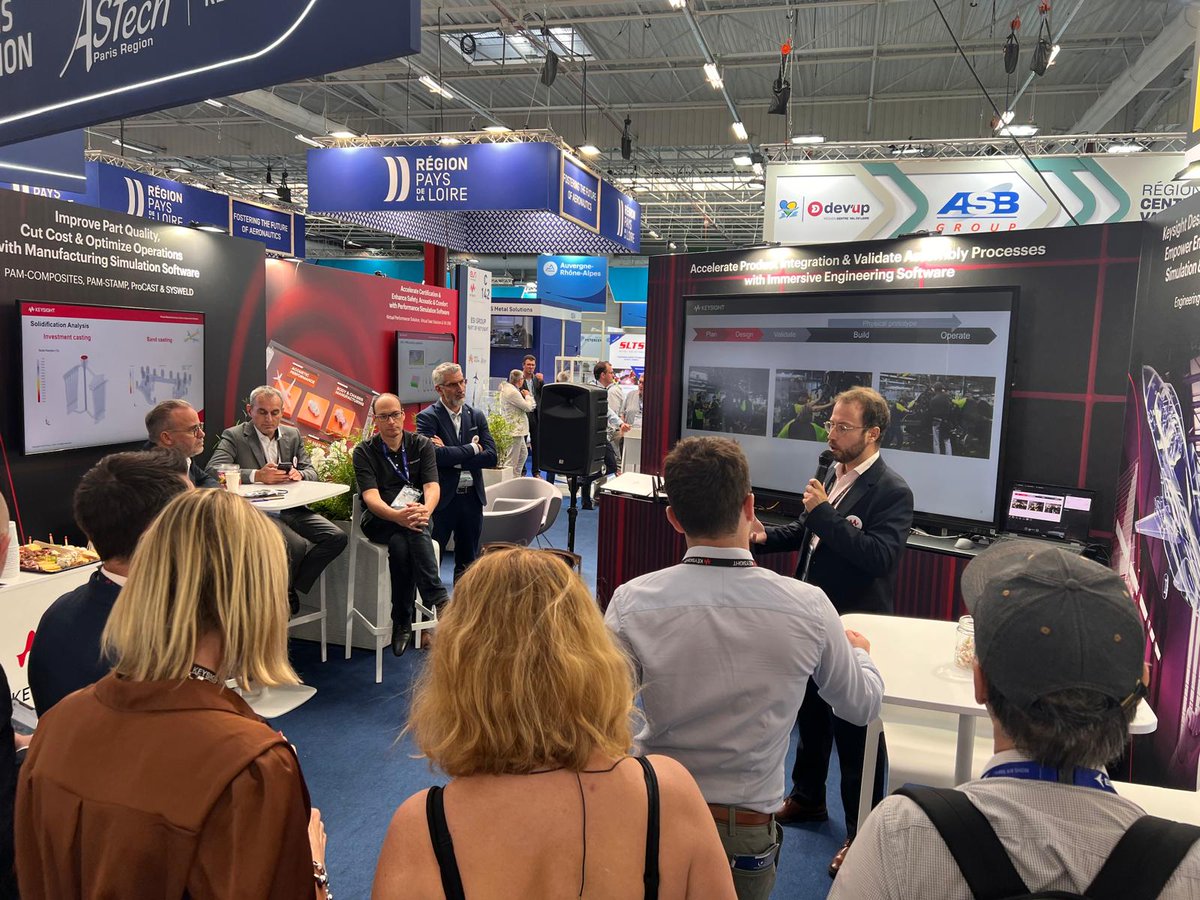 KeysightCAE's tweet photo. ๐
Day 3 at #ParisAirShow2025 @salondubourget
๐ด Live: Hall 4 | Booth C142 (Pรดle ASTech Paris Region)
Today:
๐ 11:30 | #ICIDO
๐ 16:30 | #VaOne
๐ https://t.co/YOG6FaZAtb
See #VirtualPrototyping solve real #aerospace challenges. Letโs connect! โ๏ธ https://t.co/lcaFtP9876