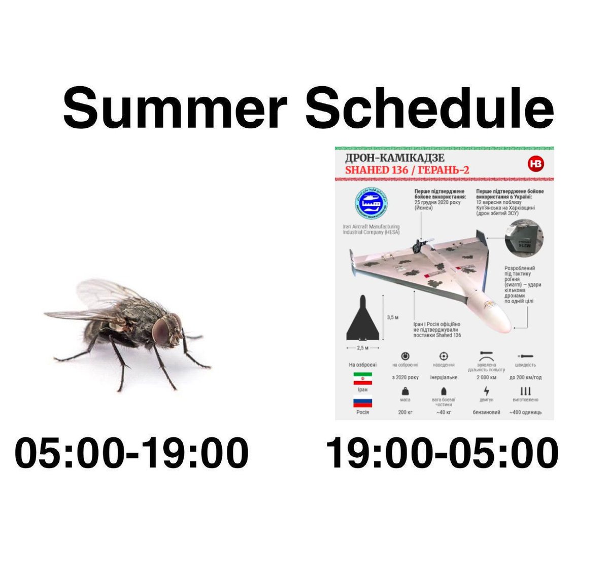 Ukrainian summer schedule