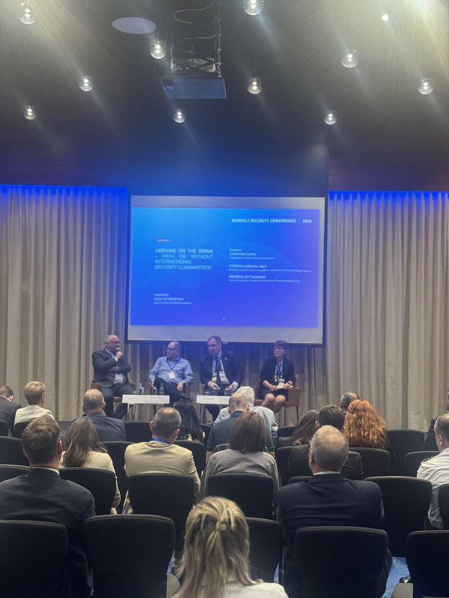 Rondeli Security Conference (@rondelisecconf) on Twitter photo ‘American presidents have mistaken Putin for a reasonable person for too long. Now is time to give more support to Ukraine and to give Putin a reason to go to the negotiating table. Right now he doesn’t have one’ - <a href="/ccaryl/">Christian Caryl</a> , Foreign policy commentator
#RSC2025 #RondeliSC ‘American presidents have mistaken Putin for a reasonable person for too long. Now is time to give more support to Ukraine and to give Putin a reason to go to the negotiating table. Right now he doesn’t have one’ - <a href="/ccaryl/">Christian Caryl</a> , Foreign policy commentator
#RSC2025 #RondeliSC