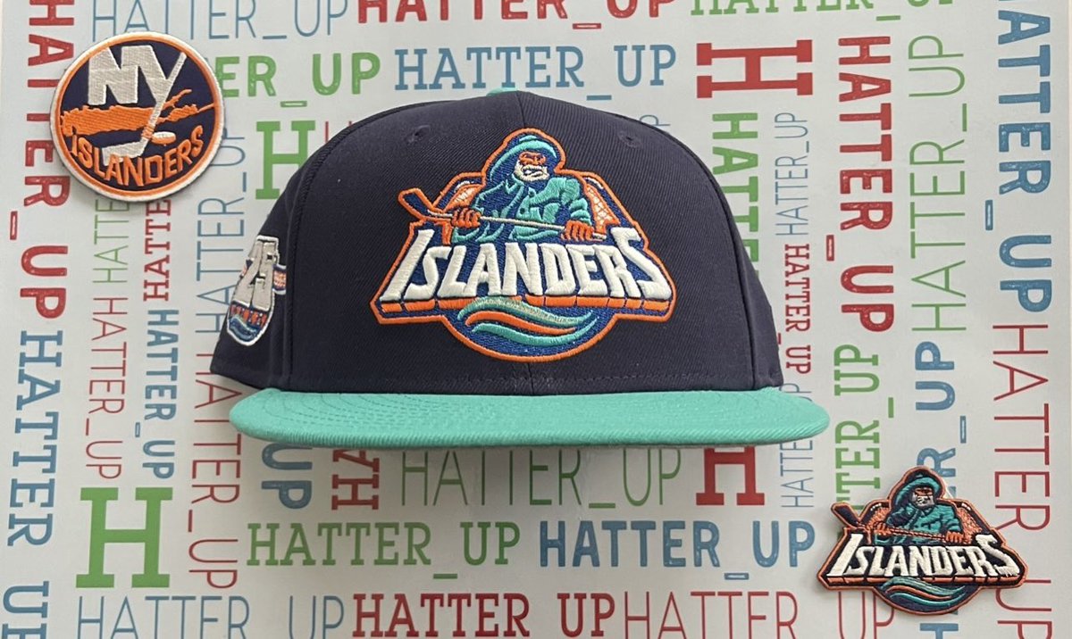 Hatter_up's tweet image. My Hat of the Day on National Go Fishing Day 🎣 is the love it or hate it Late 90’s Gordon’s Fisherman⚓️🥅 @NYIslanders 🏒logo with #25thAnniversary #Sidepatch #Back2BackIslesCaps @HatClub #Fisherman #Fishsticks #Retro #Isles #NHL #UnitedByCaps #puckdrop @UBSArena #LongIsland