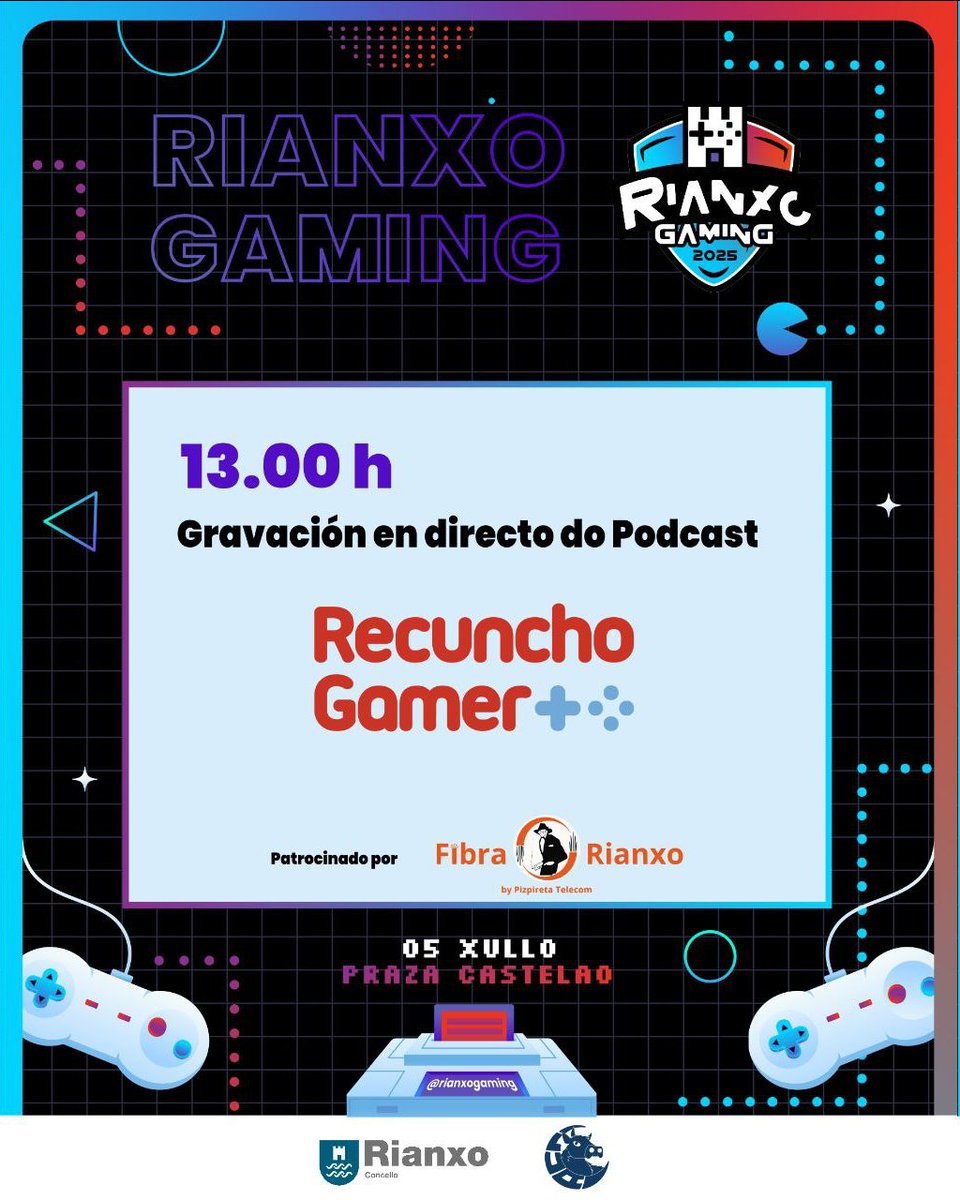 OLA? 

Este verán temos capítulo especial desde o #RianxoGaming! Anotade a data, o sábado 5 de xullo na Praza Castelao cun programa ben fresquiño!

Quen para?