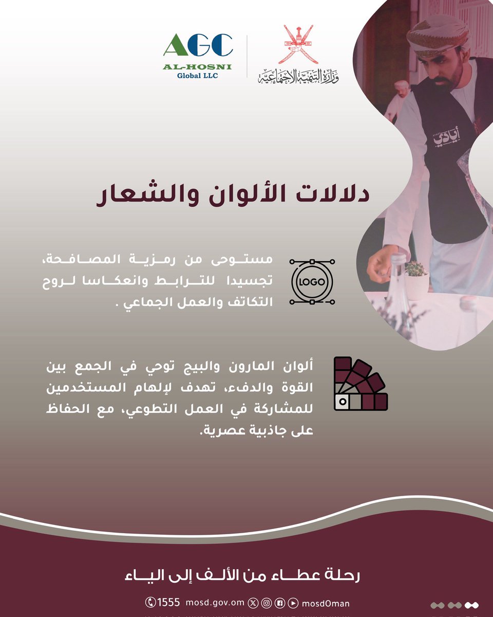 "أيـادي"اسمٌ اخترناه ليحمل روح العطاء، ويجمع جهود المتطوعين في منصة واحدة، إليكم دلالات المسمى والهوية البصرية لمنصة #أيادي