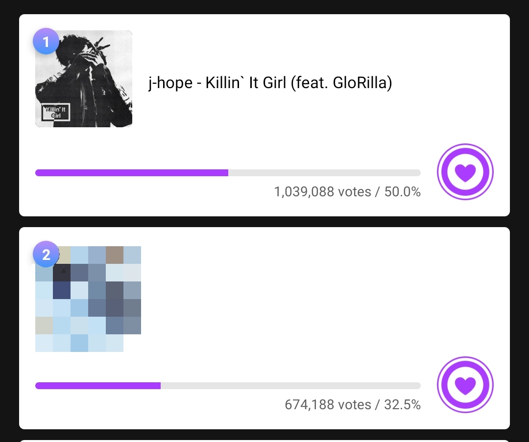 📢 | MUSIC CORE NOTICE (MUBEAT)

✅ ARMY, SAVE YOUR BEATS and only drop the ones that are expiring tomorrow.

⚠️Noted that Music Core PREVOTE scores are based on RANKING &amp; NOT PERCENTAGE!

🔸1st = 500 pts
🔸2nd = 450 pts
🔸3rd = 400 pts

Just observe the gap!
DO NOT DROP ALL! ❌