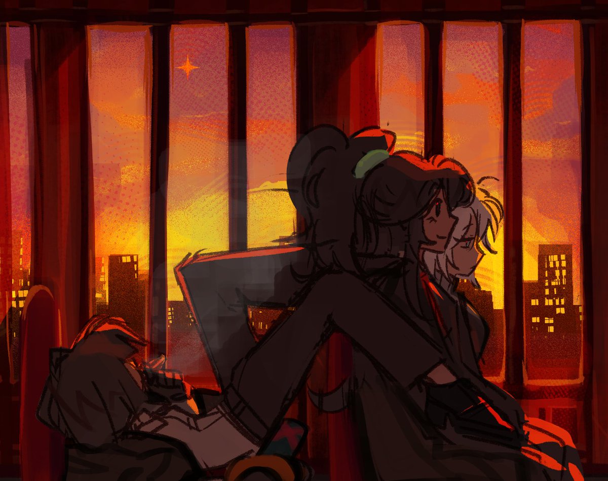 i like to think ryoshu sometimes sits in wildly uncomfortable looking positions on occasion