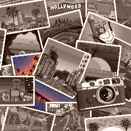 Day 678: Sunset Boulevard 🌆  And this is what I drew, I hope you like it. Thanks to the team
<a href="/basepaint_xyz/">BasePaint</a>
for their help in filling in the missing parts to make this drawing look good.  support me and the team.  Mint Here : basepaint.xyz/mint