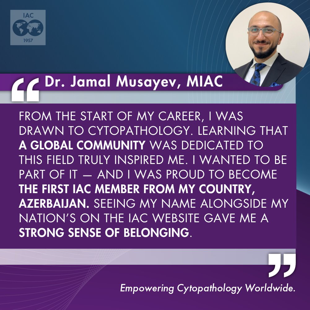 International Academy Cytology (@iacytology) on Twitter photo Why have you become an #IACmember? <a href="/JM_CytoBox/">Jamal Musayev, MD, MIAC</a> answered the following, see below⬇️
What? You have not joined the IAC yet? It is high time you applied here: cytology-iac.org/membership-and… Why have you become an #IACmember? <a href="/JM_CytoBox/">Jamal Musayev, MD, MIAC</a> answered the following, see below⬇️
What? You have not joined the IAC yet? It is high time you applied here: cytology-iac.org/membership-and…