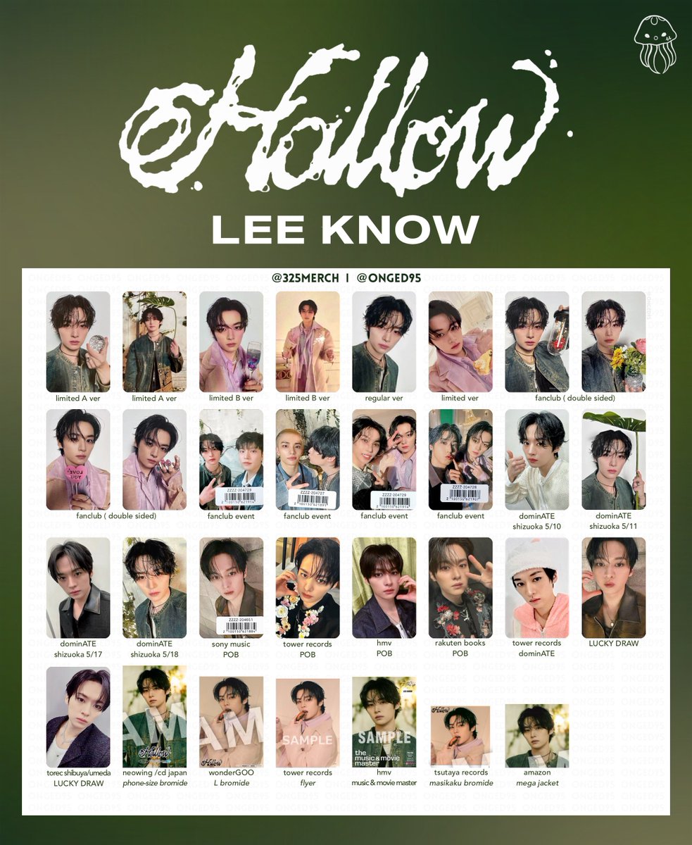 スキズとれか Stray Kids <Hollow> photocard list - individual 스트레이키즈
