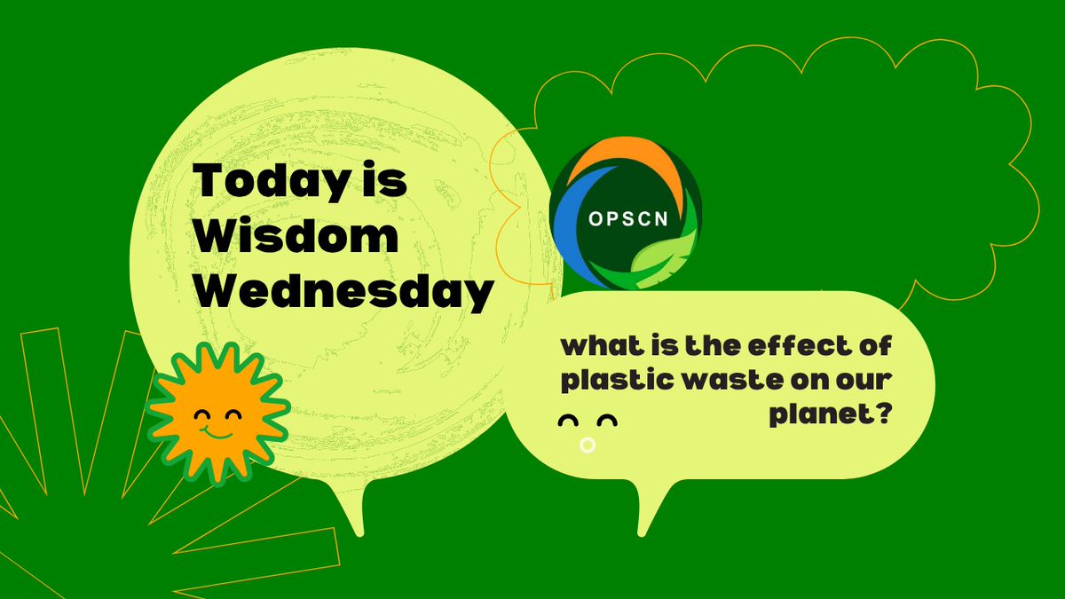 OPSCNigeria's tweet photo. Wisdom Wednesday 💡
Give an answer 

#beatplasticpollution 
#opscn 
#plasticrecycle https://t.co/Q8GKMv7j0L