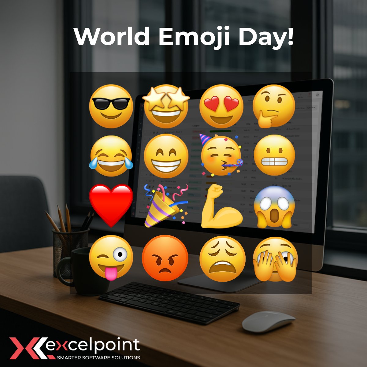 Excelpoint (@excelpoint) on Twitter photo 🎉It’s #WorldEmojiDay!📅
First created in 1999 by Shigetaka Kurita, emojis were made to add emotion to digital messages.
The first?😊
There are now over 3,700 emojis helping us say more with less.
What’s your go-to emoji? 👇 🎉It’s #WorldEmojiDay!📅
First created in 1999 by Shigetaka Kurita, emojis were made to add emotion to digital messages.
The first?😊
There are now over 3,700 emojis helping us say more with less.
What’s your go-to emoji? 👇