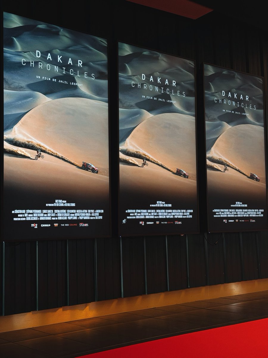 DAKAR RALLY (@dakar) on Twitter photo 🎬 Flashback to the premiere of Dakar Chronicles, a powerful new documentary by <a href="/JalilLespert/">Jalil Lespert</a> that dives deep into the world’s toughest motorsport challenge.
An intimate look at the competitors’ stories, the action, and the raw emotion behind the scenes. 🎞️
🍿 In cinemas across 🎬 Flashback to the premiere of Dakar Chronicles, a powerful new documentary by <a href="/JalilLespert/">Jalil Lespert</a> that dives deep into the world’s toughest motorsport challenge.
An intimate look at the competitors’ stories, the action, and the raw emotion behind the scenes. 🎞️
🍿 In cinemas across