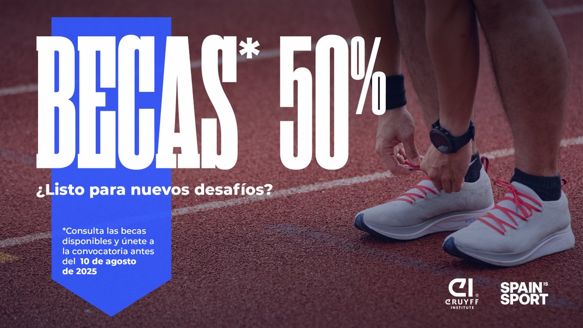 ¡Oportunidad única para la red de #SPAINISSPORT – <a href="/AFYDAD/">AFYDAD</a>!

Lanzamos becas en #GestiónDeportiva, #MarketingDeportivo y #TurismoDeportivo para su comunidad.

🔗 Más info en nuestra última noticia: n9.cl/nhr6j