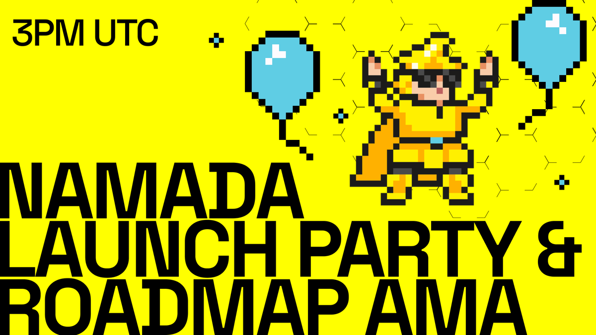 The shielded age is upon us!

Let's celebrate today with a very special Namada Launch Party space. 

We'll journey through the road to mainnet, have an AMA on the future roadmap, and chat with some special guests.

Join today at 3pm UTC!