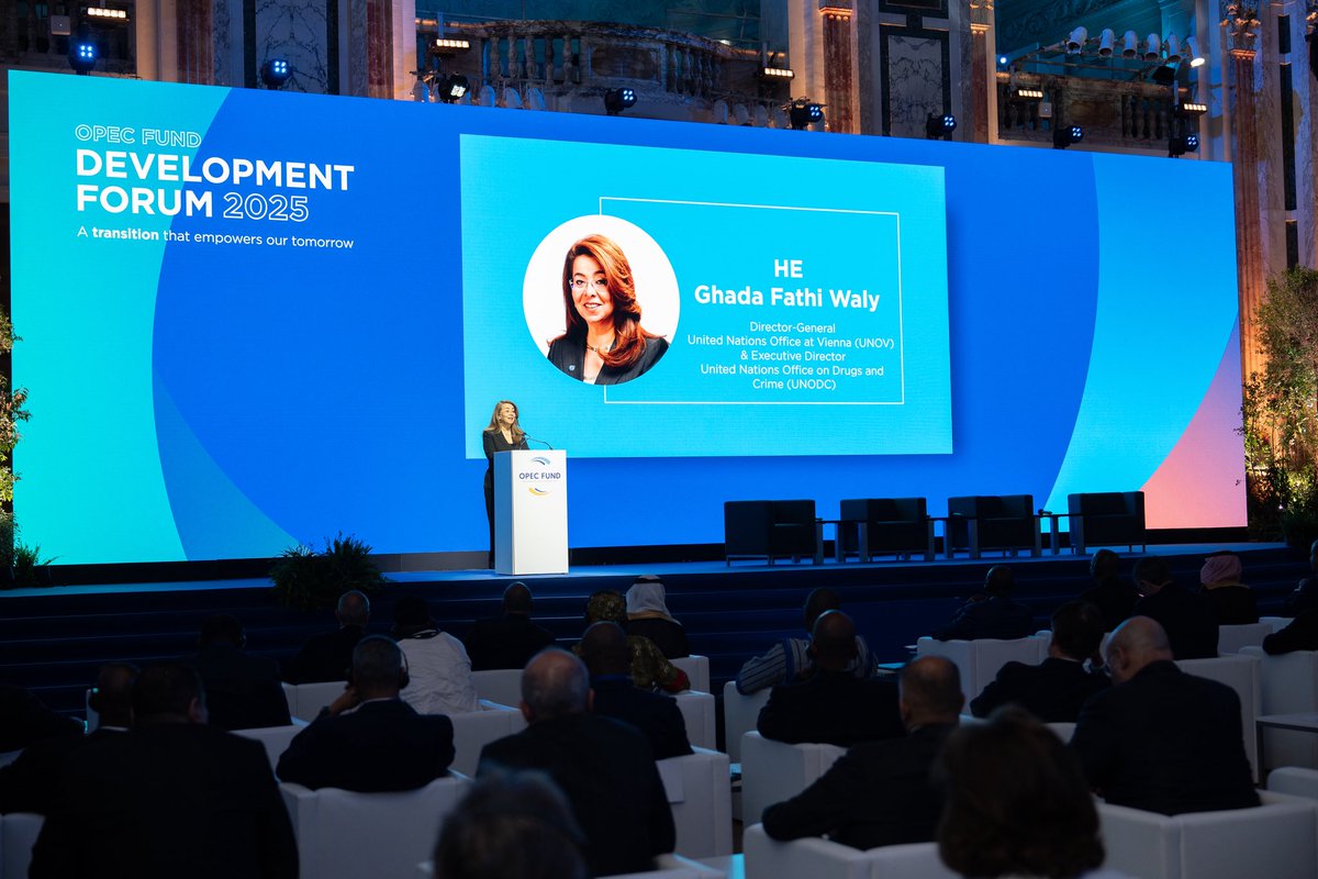 GhadaFathiWaly's tweet image. I was honoured to address the #OPECFundDevForum, an annual platform to discuss financing for sustainable development.
As our world undergoes rapid change, we must step up investment in the SDGs.
Our efforts need to be guided by inclusion, equality, innovation & the rule of law.