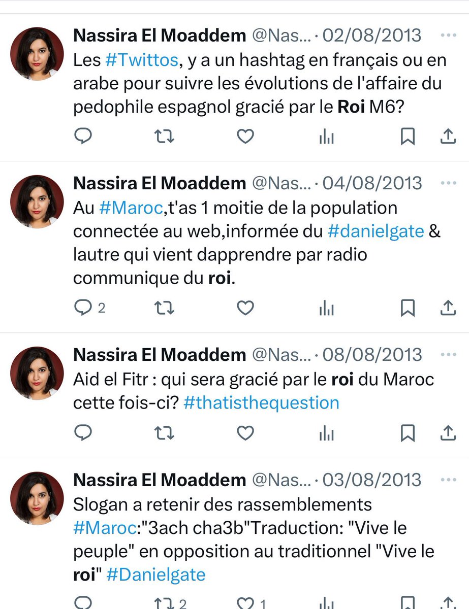 sarahben789's tweet photo. @CCMEOfficiel @HananeHarrath @NassiraELM Vous invitez cette haineuse anti-royaliste ? Elle vomissait sur notre Roi et notre pays pendant le #DanielGate, et vous l’accueillez comme si de rien n’était ? la honte…
@AmbaMarocFrance https://t.co/rKGhjYZejM