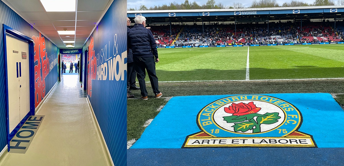 View down the tunnel at Ewood, taken on the 21st April 2024 just prior to half-time in the game against Sheffield Wednesday. [Photographs per Steve Williams, WATR Board Member].