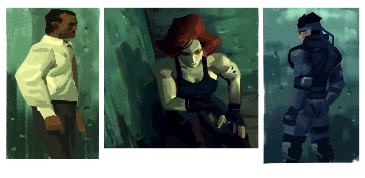ShushkoVitaliy's tweet image. I love color palette from mgs 1 so much. So… yea 😅
#metalgearsolid