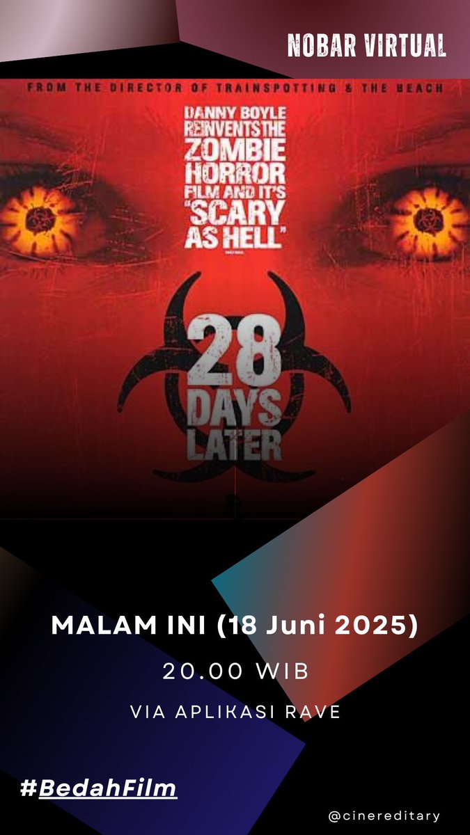 film utk nobar malam ini. yuk join biar lgsg 1 kloter dan gak ada yg tertinggal 😁 #BedahFilm