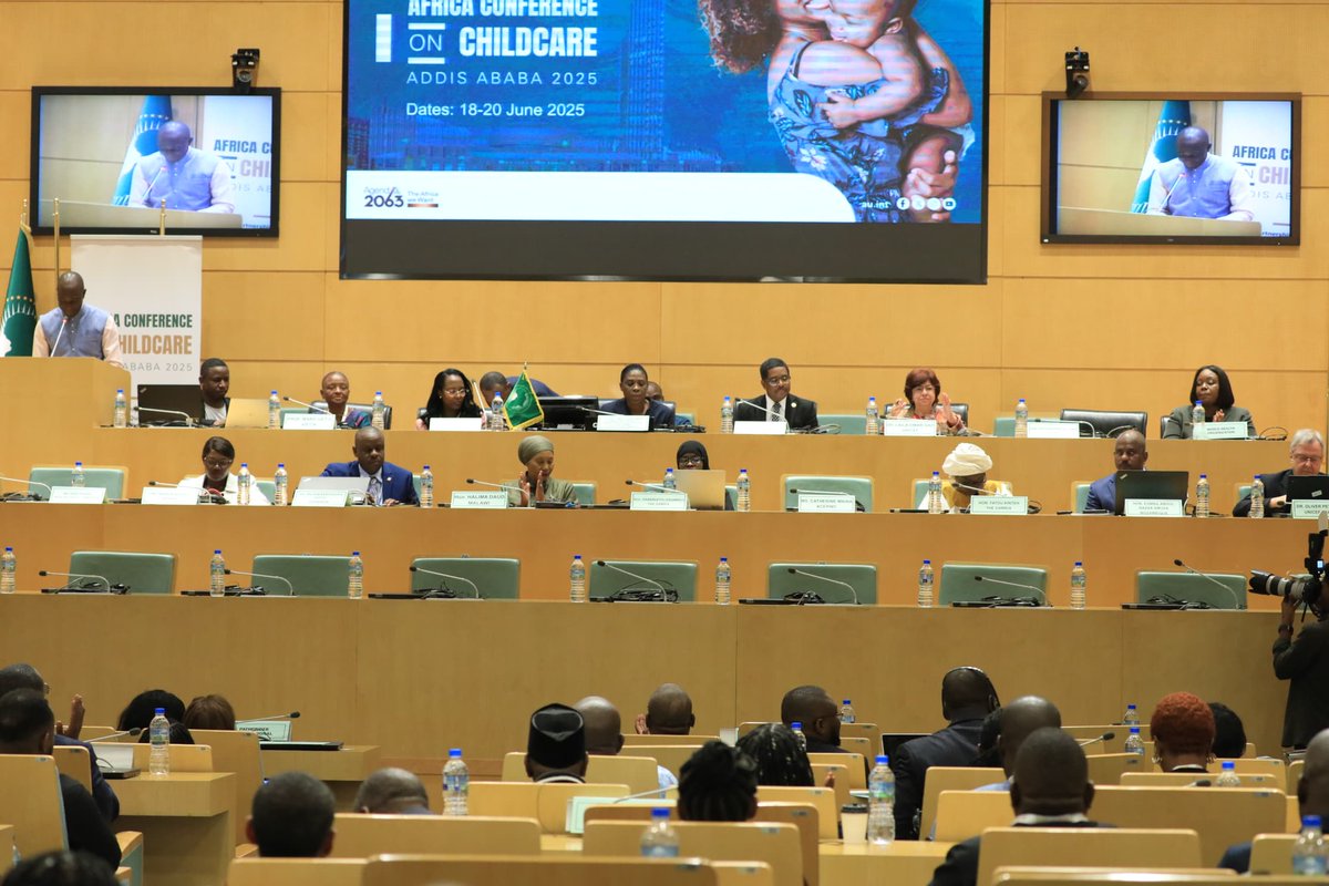 AUC_CARMMA (@carmmafrica) on Twitter photo <a href="/af_ecn/">The African Early Childhood Network</a> <a href="/_AfricanUnion/">African Union</a> <a href="/UNICEF_AUOffice/">UNICEF Office to the African Union & ECA</a> <a href="/AU_WGYD/">African Union Women, Gender & Youth Directorate</a> <a href="/UNFPA_ESARO/">UNFPA East and Southern Africa</a> <a href="/AU_HHS/">AU Health,Humanitarian Affairs&Social Development</a> The #AfricaConferenceOnChildcare is underway! Thought leaders and policymakers are discussing how childcare can transform communities and economies.
#ChildcareAfrica #AfricaFitForChildren <a href="/af_ecn/">The African Early Childhood Network</a> <a href="/_AfricanUnion/">African Union</a> <a href="/UNICEF_AUOffice/">UNICEF Office to the African Union & ECA</a> <a href="/AU_WGYD/">African Union Women, Gender & Youth Directorate</a> <a href="/UNFPA_ESARO/">UNFPA East and Southern Africa</a> <a href="/AU_HHS/">AU Health,Humanitarian Affairs&Social Development</a> The #AfricaConferenceOnChildcare is underway! Thought leaders and policymakers are discussing how childcare can transform communities and economies.
#ChildcareAfrica #AfricaFitForChildren