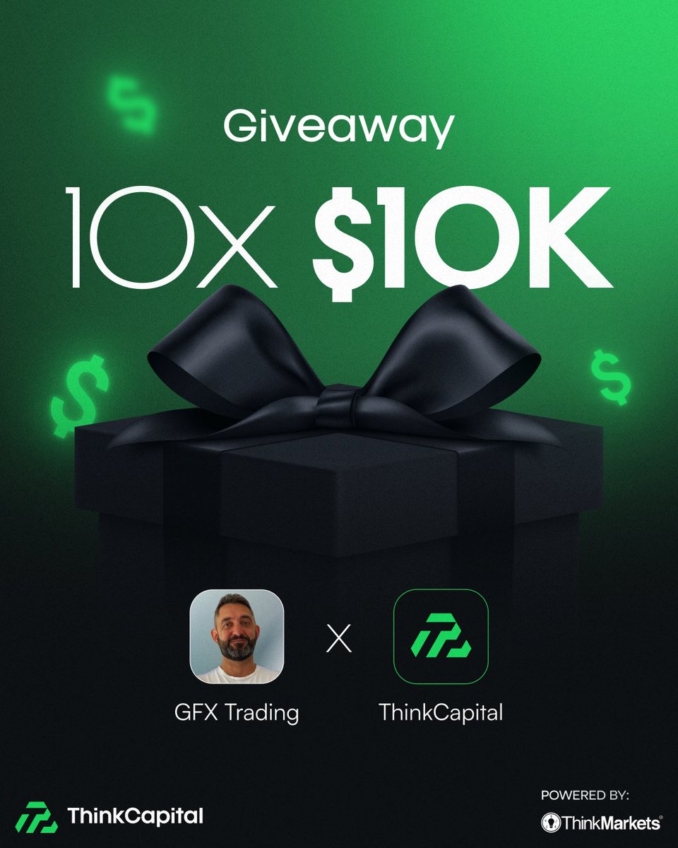 Greg Lewis | GFX Trading (@gfxtrading_) on Twitter photo 🚨 GIVEAWAY ALERT 🚨
I have 10 x $10,000 <a href="/thinkcapitalcom/">ThinkCapital</a> Accounts To Giveaway 🔥
Follow ALL RULES To Enter 👇
✅ Follow <a href="/gfxtrading_/">Greg Lewis | GFX Trading</a> & <a href="/thinkcapitalcom/">ThinkCapital</a>
✅ Like, Repost & Tag 3 Friends
✅ Subscribe To My YouTube Channel
✅ Save & Comment One At Least One Of My Videos
👉 🚨 GIVEAWAY ALERT 🚨
I have 10 x $10,000 <a href="/thinkcapitalcom/">ThinkCapital</a> Accounts To Giveaway 🔥
Follow ALL RULES To Enter 👇
✅ Follow <a href="/gfxtrading_/">Greg Lewis | GFX Trading</a> & <a href="/thinkcapitalcom/">ThinkCapital</a>
✅ Like, Repost & Tag 3 Friends
✅ Subscribe To My YouTube Channel
✅ Save & Comment One At Least One Of My Videos
👉