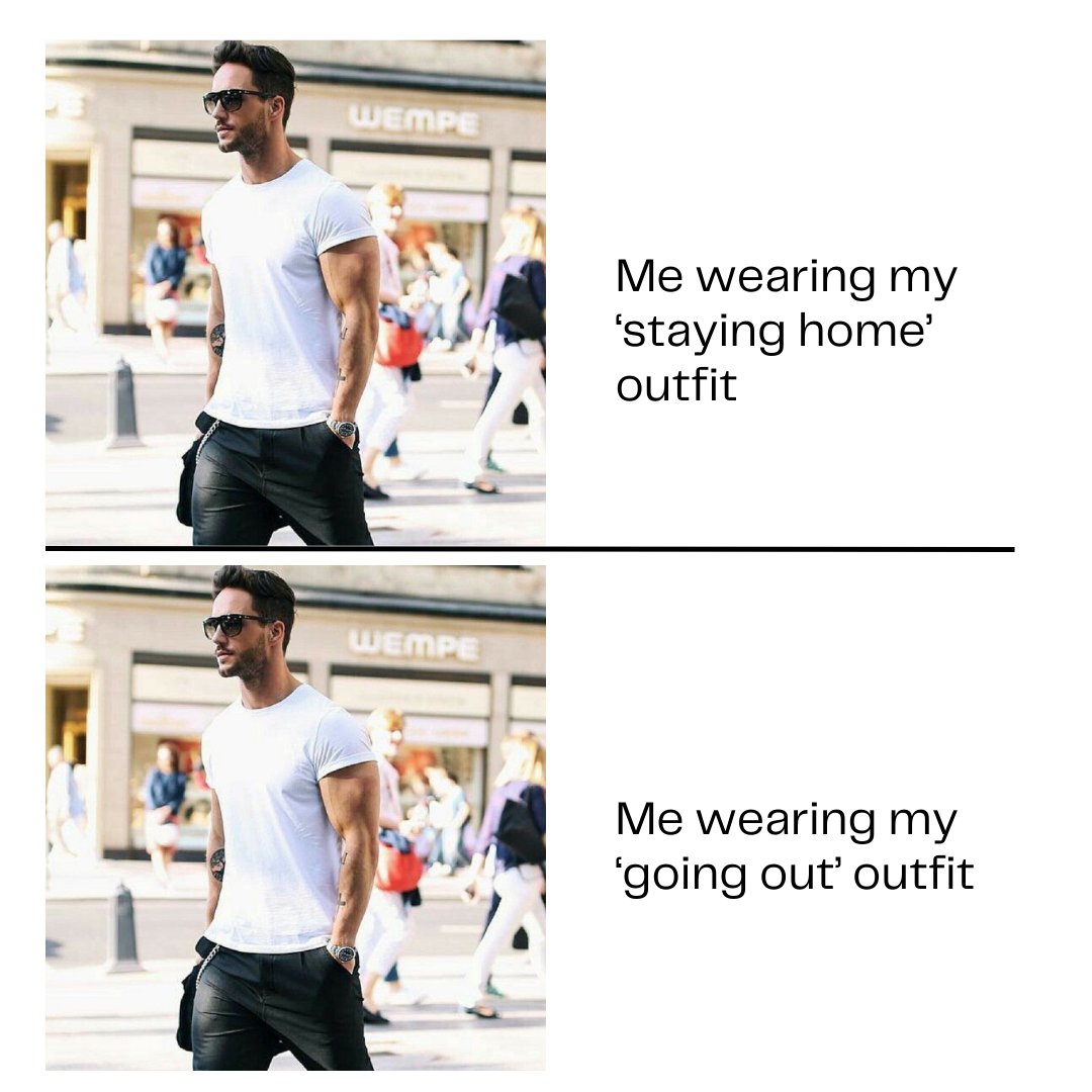 Can you spot the difference? Bet you can’t.

It’s not an outfit repeat, it’s a uniform. 🤘