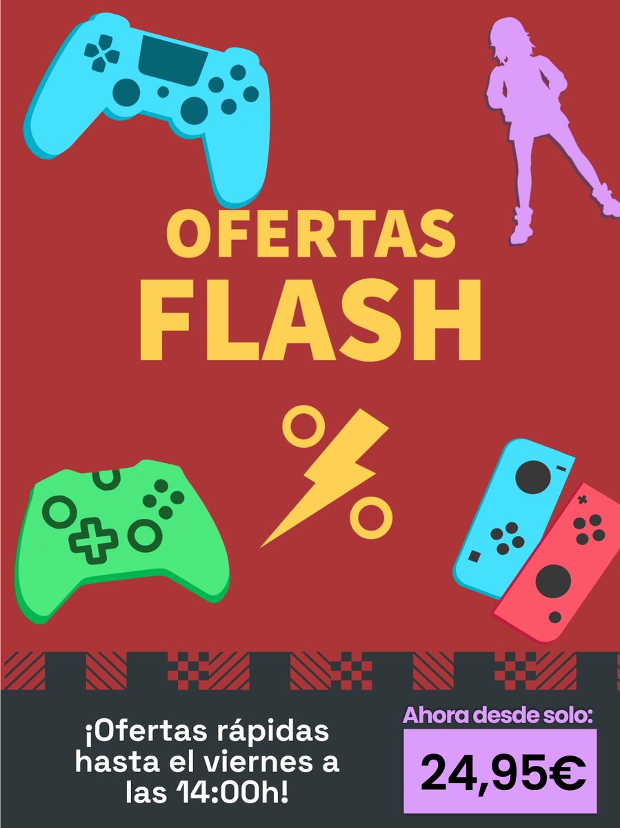 ‼️#Ofertas FLASH activadas‼️

 Todos los miércoles hay nuevos descuentos por tiempo limitado en videojuegos, figuras y merchandising🤩

#OFERTA AQUÍ ➡️ tinyurl.com/ycyu473p